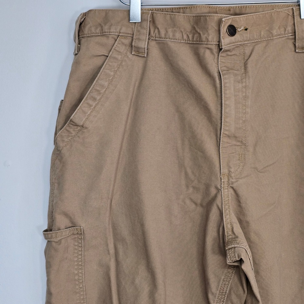 Carhartt Carpenter Pants Mens 38x32 (fits 35x31) Canvas Duck Loose Fit Workwear - Picture 3 of 11